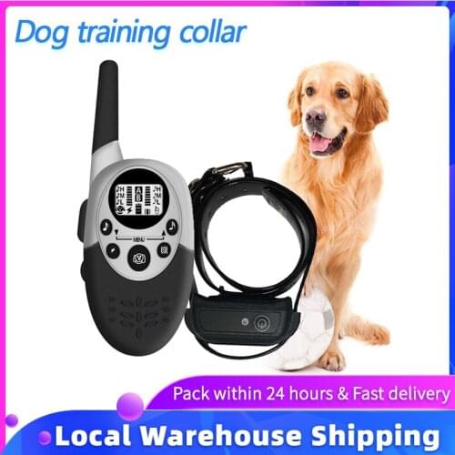 Electric collar dogs pets accessories dog training Bark stopper 3 training modes coleira anti latido perros vibrator electric