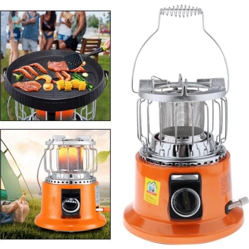 Gas Stove Heater Multiuse 3KW Tent Warmer Hiking BBQ Hunting Backpacking Gear