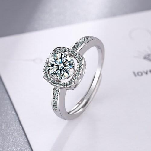 Delicate Silver Color Wedding Bands Rings for Female With Brilliant Cubic Zirconia Temperament Sweet Women Trendy Jewelry
