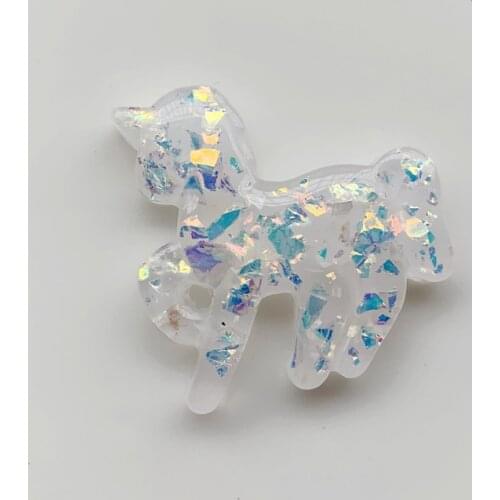 6pcs Resin Cute Colorful Animal Cabochons Glitter Flat back rhinestone appliques DIY Wedding Ornaments scrapbook craft W15