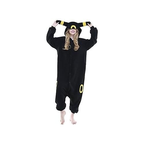 Onesie Halloween Animal Sleepwear Black Animal Print