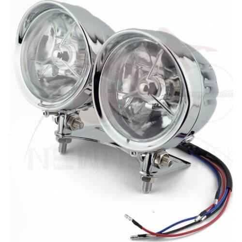 Motorcycle Dual Light Twin Headlight Mounting Bracket For Customs bike Honda/Harley/Yamaha/Triumph