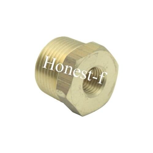 Brass BSP Pipe Hex Bushing Reducer Fittings 3/4" Male x 1/4" Female BSPP