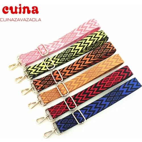 Fashion Handle Bag Strap Gift For Women Removable Diy Shoulder Rainbow Handbag Accessories Cross Body Messenger Bag Straps