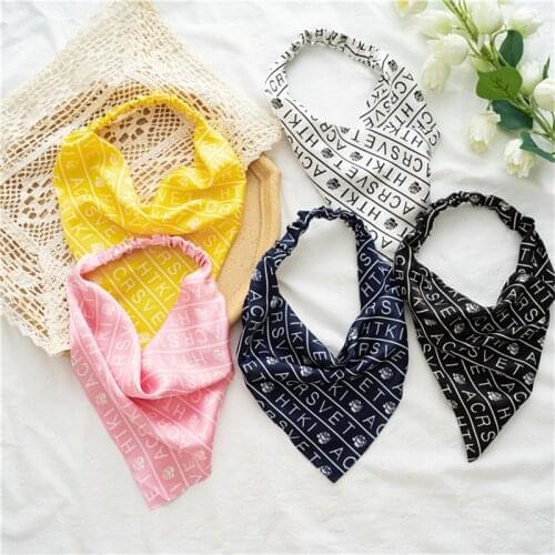MueRaa 2021 Ribbon Triangle Bandana Elastic Headband For Women Girl Bobo Beach Hair Accessories Hairband Turban Headwear Scarf