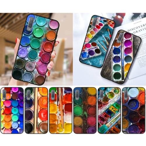 Zororong Colorful Watercolors Set Paint Palette Phone Case For Samsung Galaxy S10 20 Note10 20 A30 50 70 71 Plus Ultra