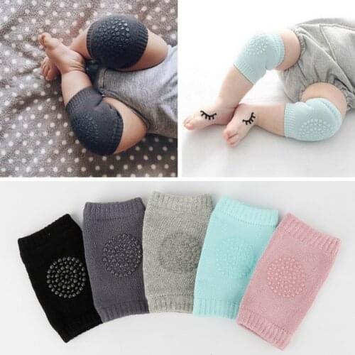 A Pair Of Children Soft Crawling Elbow Cushion Infants Toddlers Baby Knee Pads Solid Color Protector Socks For Baby Safety Care