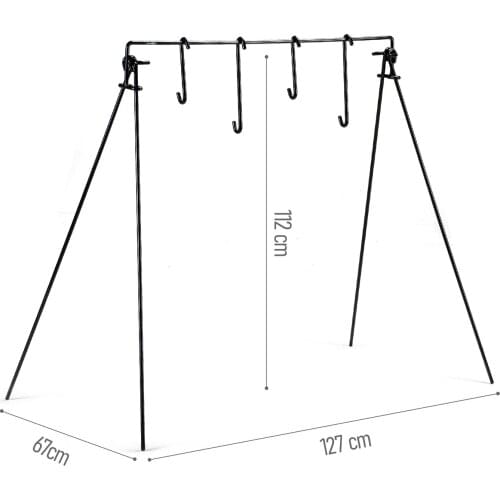 Naturehike Outdoor Cookware Hanging Rack Triangular Pot Pan Camping Light Tool Hanging Campsite Storage Rack Hook Clothes Hanger