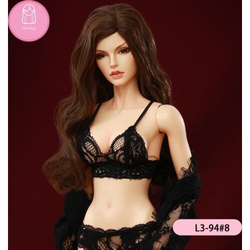 Wig For Doll BJD L3# free shipping size 9-10 inch 1/3 high-temperature wig long hair bjd sd doll Wigs in beauty handmade L4