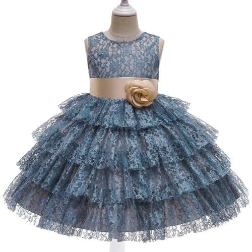 Girls Dress New Summer Kids Flower Princess Outfits Party Vestidos Children Casual Clothes