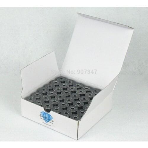 Pre-wound Sewing Machine Bobbin Thread Filament Polyester Ideal for Most Machines 135m*144Pcs,75d/2 High Tenacity,Light Weight