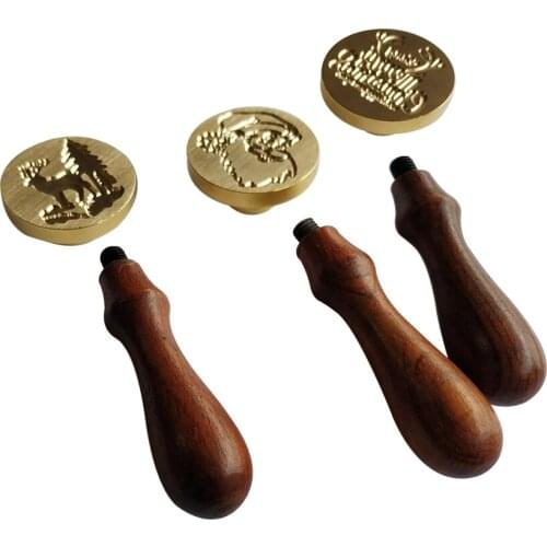 Featured wax seal christmas stamp made patterns 25mm