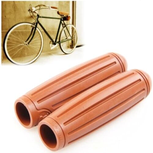 Retro Bicycle Grips 22.2mm x 117mm Original OGK Grip Bike Handlebar Cover Comfortable Old Models Folding Non-slip Rubber Grip