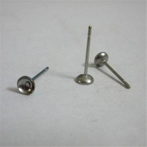 100pcs/lot 316L Stainless Steel small Earring Post Nails Ear Jewelry Findings for DIY Stud Earrings Jewelry Findings