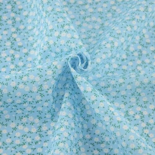 Booksew Blue Little Floral Design Cotton Fabric Dye Tissue Sewing Patchwork Quilting Tecido Telas for African Ankara Fabric New