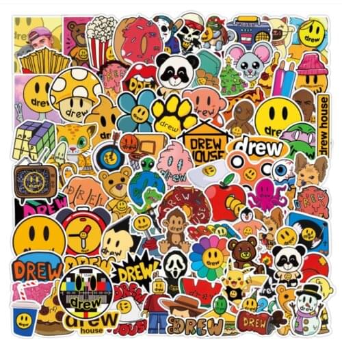 10/30/50/100Pcs/Set Justin Bieber Kawaii Stickers For Chidren Toy Waterproof Sticker to DIY Laptop Bicycle Helmet Car Decals