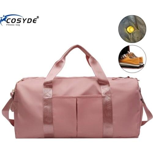 Fitness Bag Black Gym Bag Women Shoe Compartment Waterproof Sport Bags for Fitness Training Yoga Men Gym Bags For Training Bag