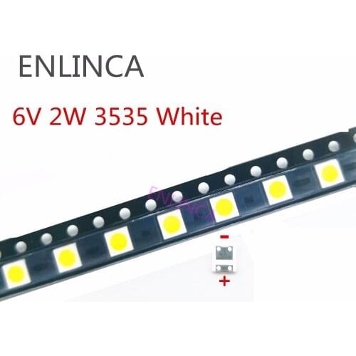 50-300Pcs LED Backlight High Power LED 2W 6V 3535 SMD LED Cool white LCD Backlight for TV Application LATWT391RZLZK