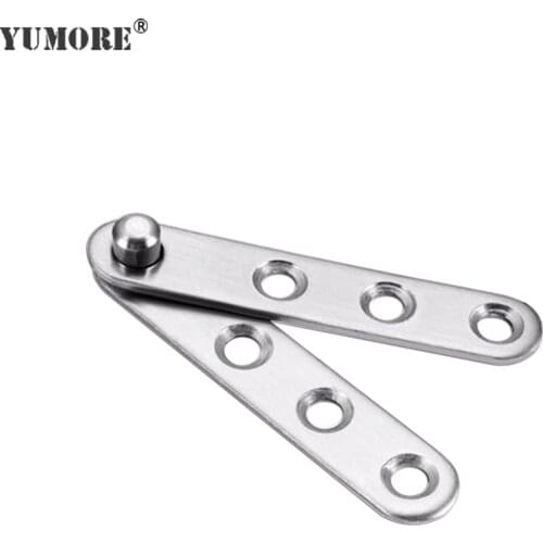 YUMORE Stainless Steel Doors Hinge 360 Degree Rotating Positioning Concealed Cabinet Hinge Window Furniture Shaft Rotation Hinge