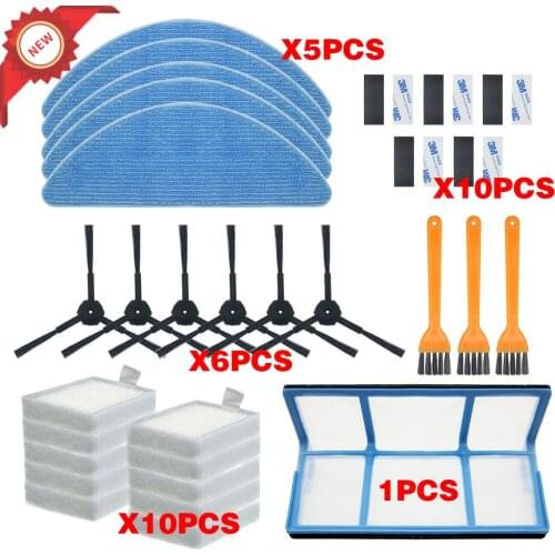 Vacuum robot cleaner Parts side brush Primary dust Filter mop Hepa Filter for ilife v5 v5s V3 V3s v5pro V50 V55 x5 v5s pro