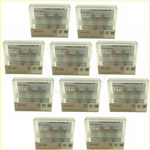 10 boxes Dental Light-cured Resin Composite Polishing Kit RA 0309 for Low-speed Handpiece