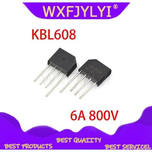 10PCS KBL608 bridge rectifier 6A 800V 100% new original quality assurance
