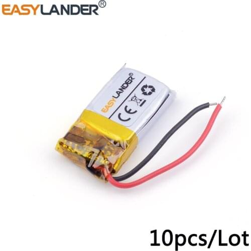 10pcs /Lot 3.7v lithium Li ion polymer rechargeable battery 281021 35mAh Bluetooth headset Bracelet timer recorder lithium