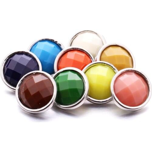 10pcs/lot Interchangeable Snap Jewelry Vintage Resin Mini 12mm Snap Buttons for Metal Leather Snap Button Bracelet Necklace
