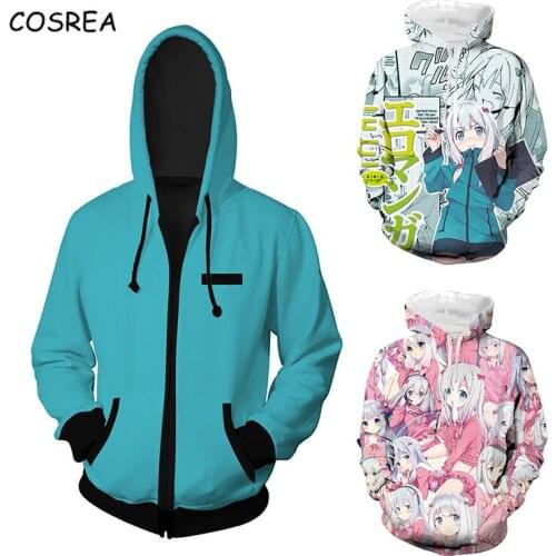 Anime Eromanga Sensei Hoodies Sweatshirts Izumi Sagiri Coat Pullovers Erotic Comic Teacher Halloween Costumes for Women Men