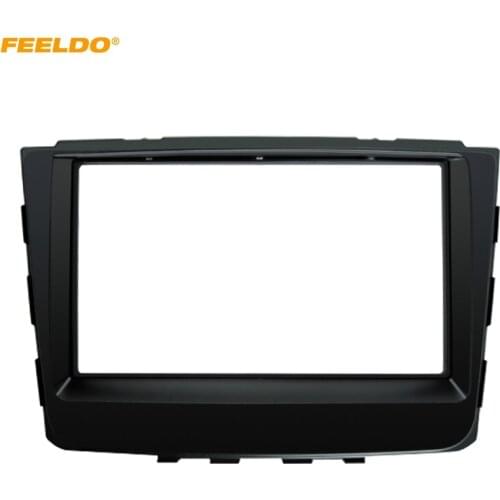 FEELDO Car 2Din DVD Radio Fascia Frame for Hyundai IX-25 Creta 2014+ Dash Stereo Face Panel Installation Trim Kit #AM5149