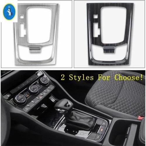 Yimaautotrims Auto Accessory Stalls Gear Shift Box Decoration Cover Trim Stainless Steel Fit For Skoda Kodiaq 2017 - 2020