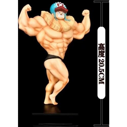 Anime O.n.e.P.i.e.c.e GK Muscle Man Muscle Chopper Fitness Doll Model Boxed Figure Approximately 20.5cm