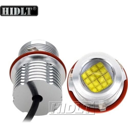 HIDLT 2021 Hot Sale 2*80W/Set Error Free LED Angel Eyes Marker Kit Car Headlight Bulbs For BMW E39 E53 E60 E61 E63 E65 E66 E87