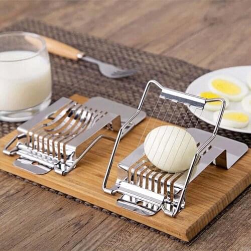 Hot Sale Stainless Steel Boiled Egg Slicer Section Eggs Cutter Tools Carrot Tomato Cutter For Kitchen Cooking Tools