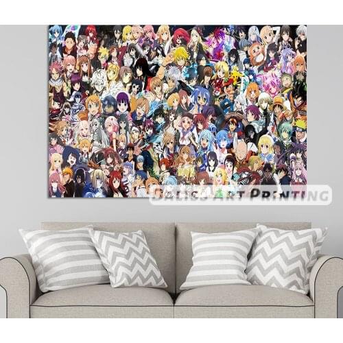 Canvas Japan Anime character Pictures Home Decoration Paintings Poster HD Prints Wall Art Modular Living Room Framed