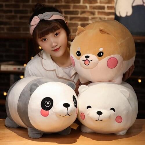 30-60cm Lovely Shiba Inu Panda Polar Bear Plush Toy Kawaii Animal Dolls Stuffed Soft Pillow Birthday Gifts for Children Girl
