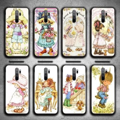 Lovely Cartoon Sarah Kay Phone Case for Redmi 9A 9 8A 7 6 6A Note 10 9 8 8T Pro Max K20 K30 Pro