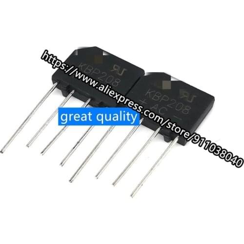 20 Pcs Bridge Rectifier Diode KBP310 KBP-4 (SIP-4) rectifier bridge stack flat bridge series 201/202/204/206/208/210/301/302/304