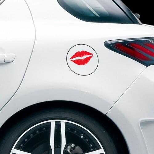 7*5CM Kiss Marks Fuel Cap Decals Car Styling Decoration Vinyl Stickers Creative and Fashion Accessories car sticker 2021 New