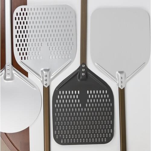 12 14 inch New Pizza Peel Aluminum Pizza Shovel With Long Handle Custom Pizza Paddle Factory Pastry Baking Accessories