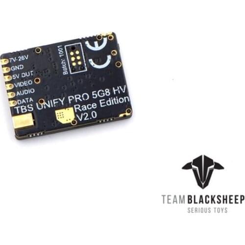 Original TBS UNIFY PRO 5G8 HV RACE 2 5.8G 25mW 100mW 400mW Adjustable SMARTAUDIO 2-6S VTX MMCX for FPV Racing Drones DIY Parts