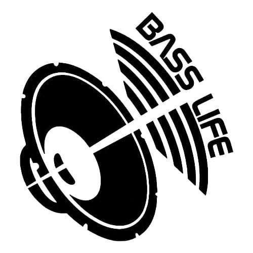 Bass Life Car Window Decal Sticker Vinyl Art Text Car Tail Sticker Modern Fashion Car Decor L010