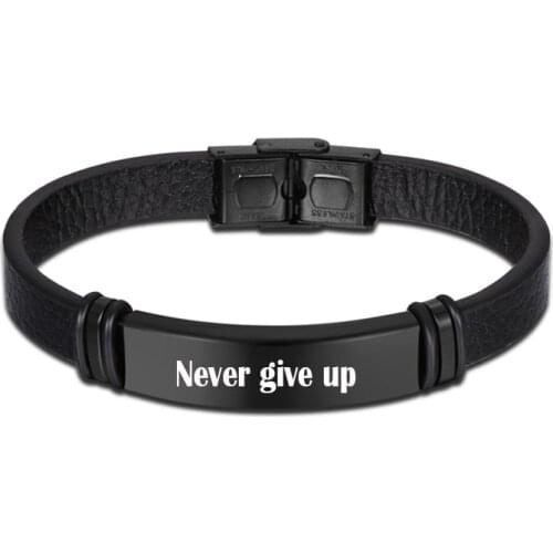 Personalized Customized Name Bracelets Engraved Your Signature Bracelet Titanium Steel ID Bangles For Mans Gift