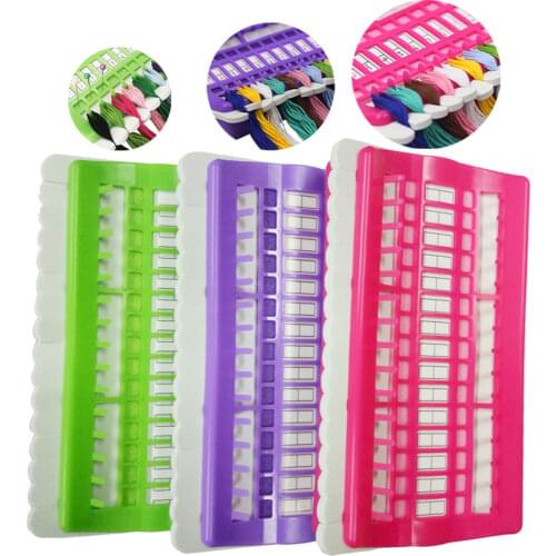 Sewing Tools 30 Positions Cross Stitch Row Line Tool Set Sewing Needles Holder Embroidery Floss Thread Organizer DIY 3 Colors