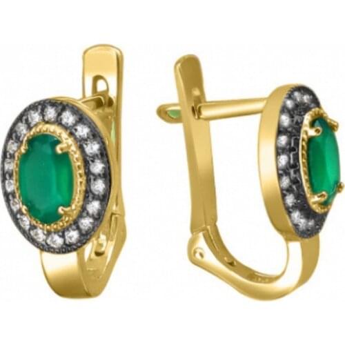 Женские золотые серьги СЕРЕБРОМАНИЯ China At AliExpress