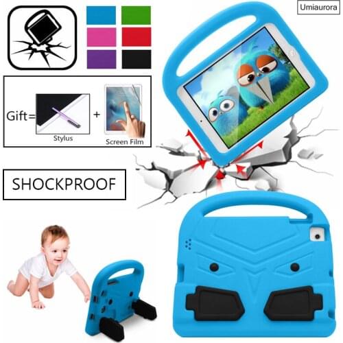 For Apple iPad 2 3 4 9.7 EVA Shockproof Case for iPad2 ipad3 ipad4 Funda Coque Children Kids Cute Wings Stand Protective Cover