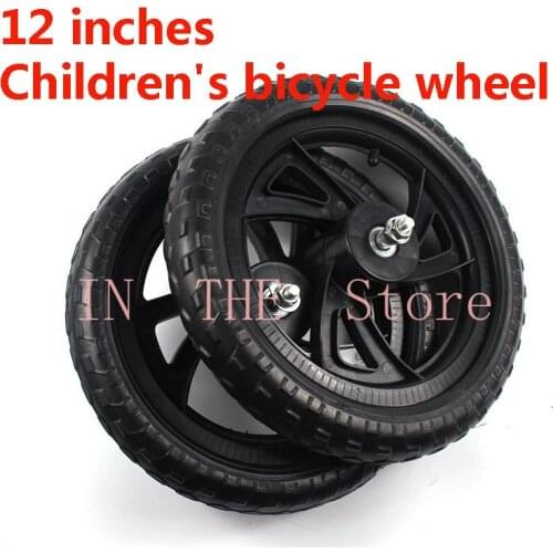 High quality 12 inch solid wheel balancing car solid wheel sliding car non inflatable front and rear plastic wheels