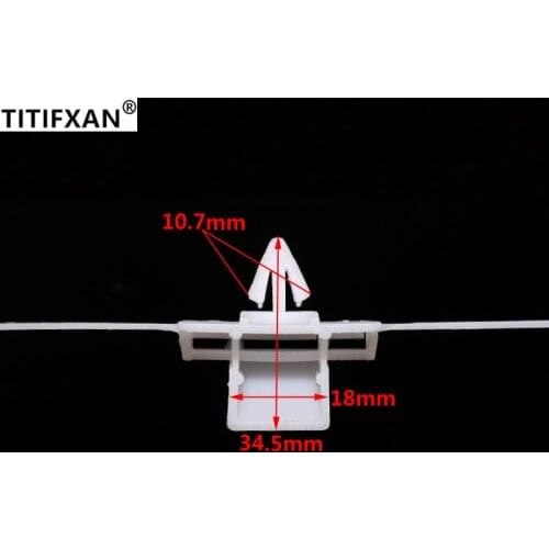 10PCS Auto side skirt surround the big bottom underside beam guard clips for Magotan B7L Sagitar plastic fastener