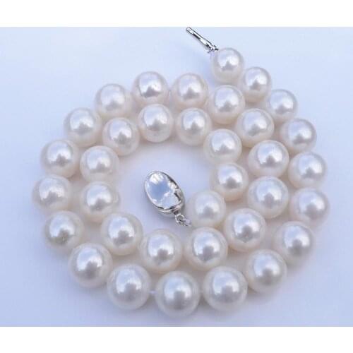 13-15mm natural pearl sweater FINE jewelry circle close to genuine bright light necklace