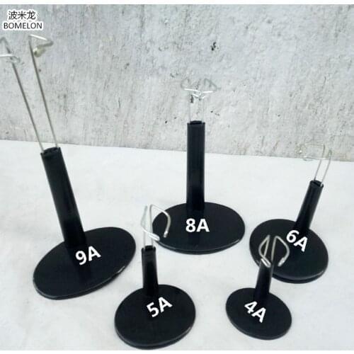 6PCS/Lot Black Doll Stand Display Holder for 13-35cm Dolls Adjustable Metal Bracket Support for Plush Toy Dolls Accessories